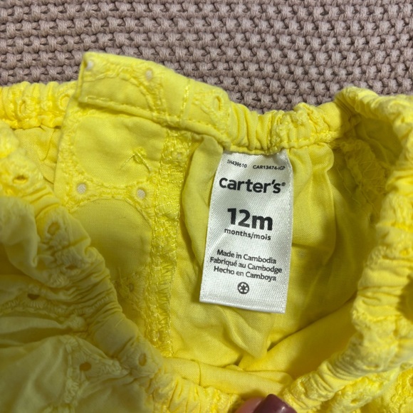 Carter's Yellow Casual Dress with Ruffled Sleeves - Picture 3 of 3